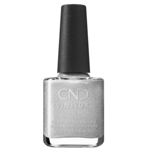 Vinylux CND Vernis à Ongles #418 Steel Kisses 15mL, Collection Painted Love, argent, brillants