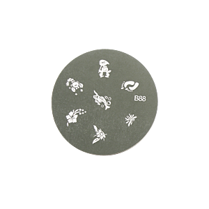 Plaque à Estamper Betina B10 - Outil Manucure Métal - Neuf Sous Emballage D'origine
