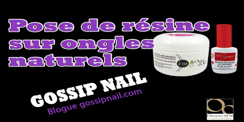 Pose de résine sur ongles naturels