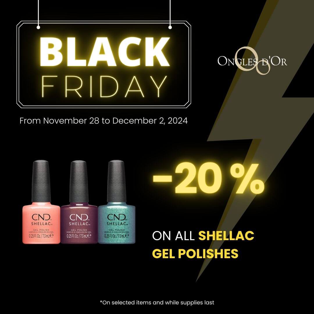 Black Friday Shellac Nails